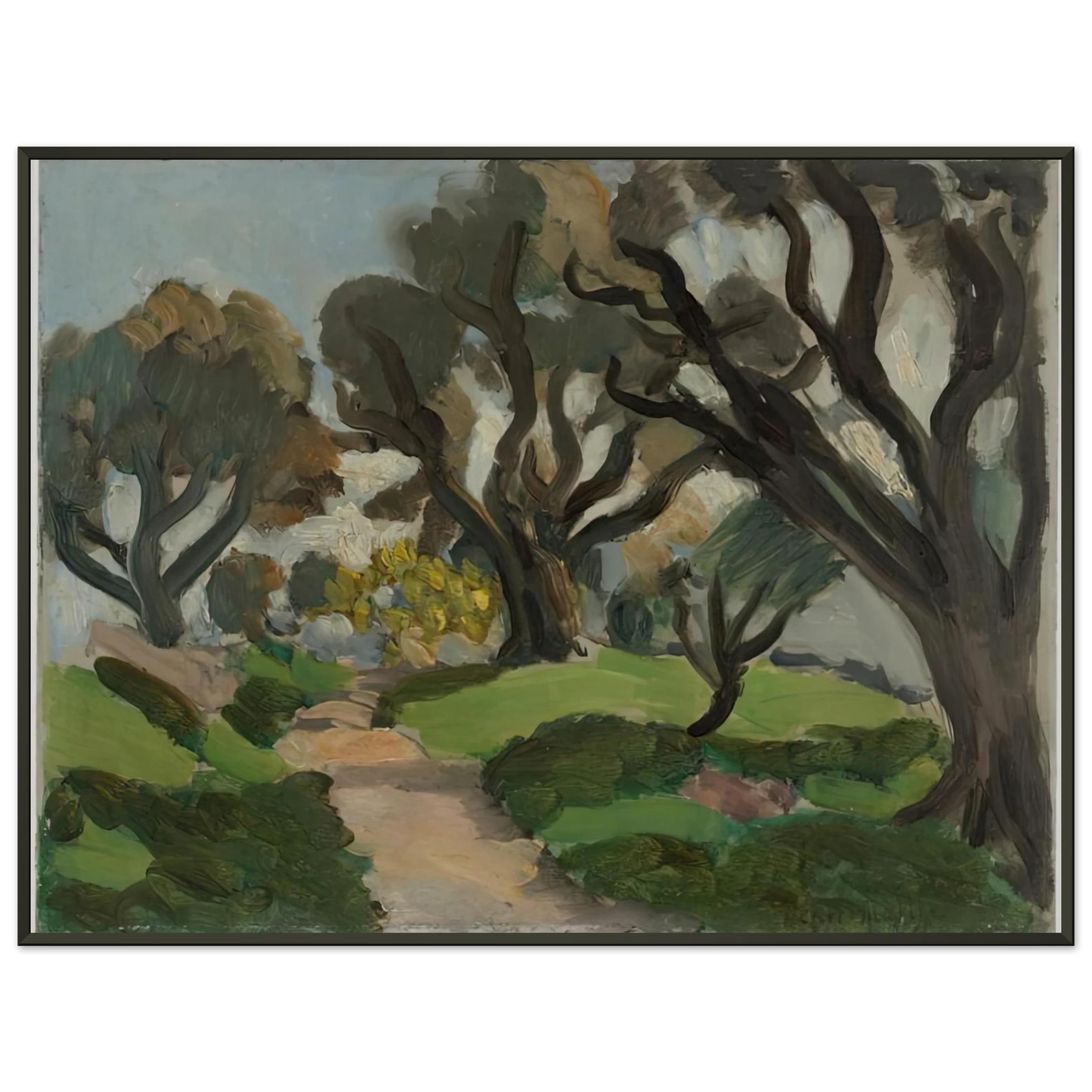 Henri Matisse LANDSCAPE 1918 Framed Art Print - Aluminum Frame - 60x80 cm / 24x32 inches