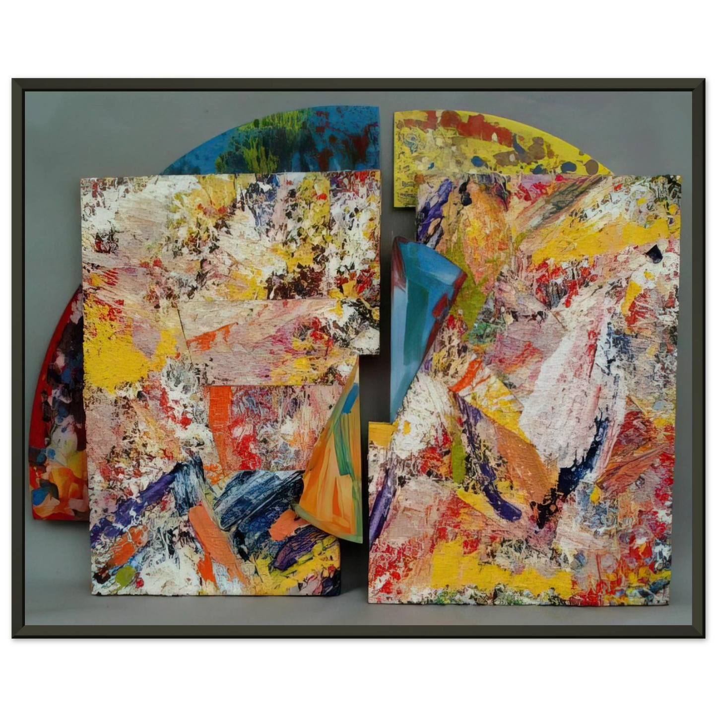 Sam Gilliam Pearlie Framed Art Print - Aluminum Frame - 60x80 cm / 24x32 inches