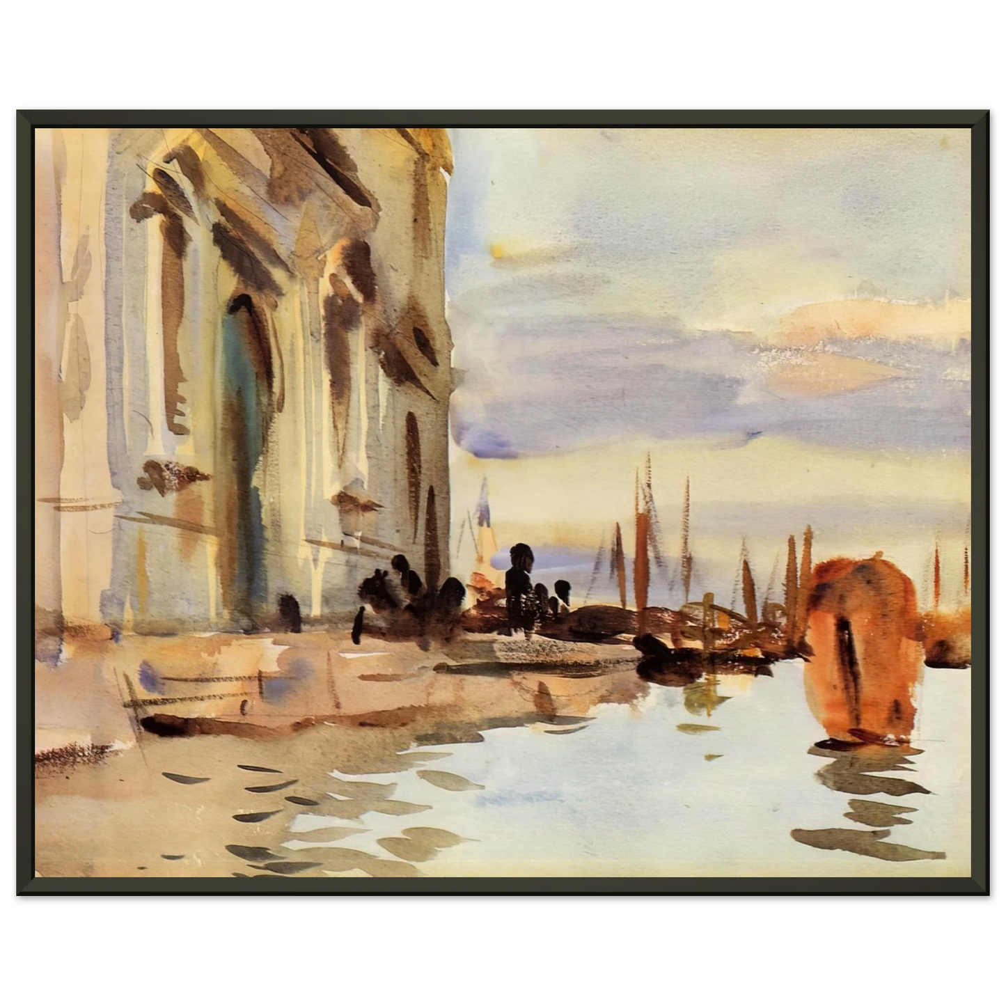 John Singer Sargent  Spirito Santo Saattera Framed Art Print  - Aluminum Frame - 70x100 cm / 28x40 inches