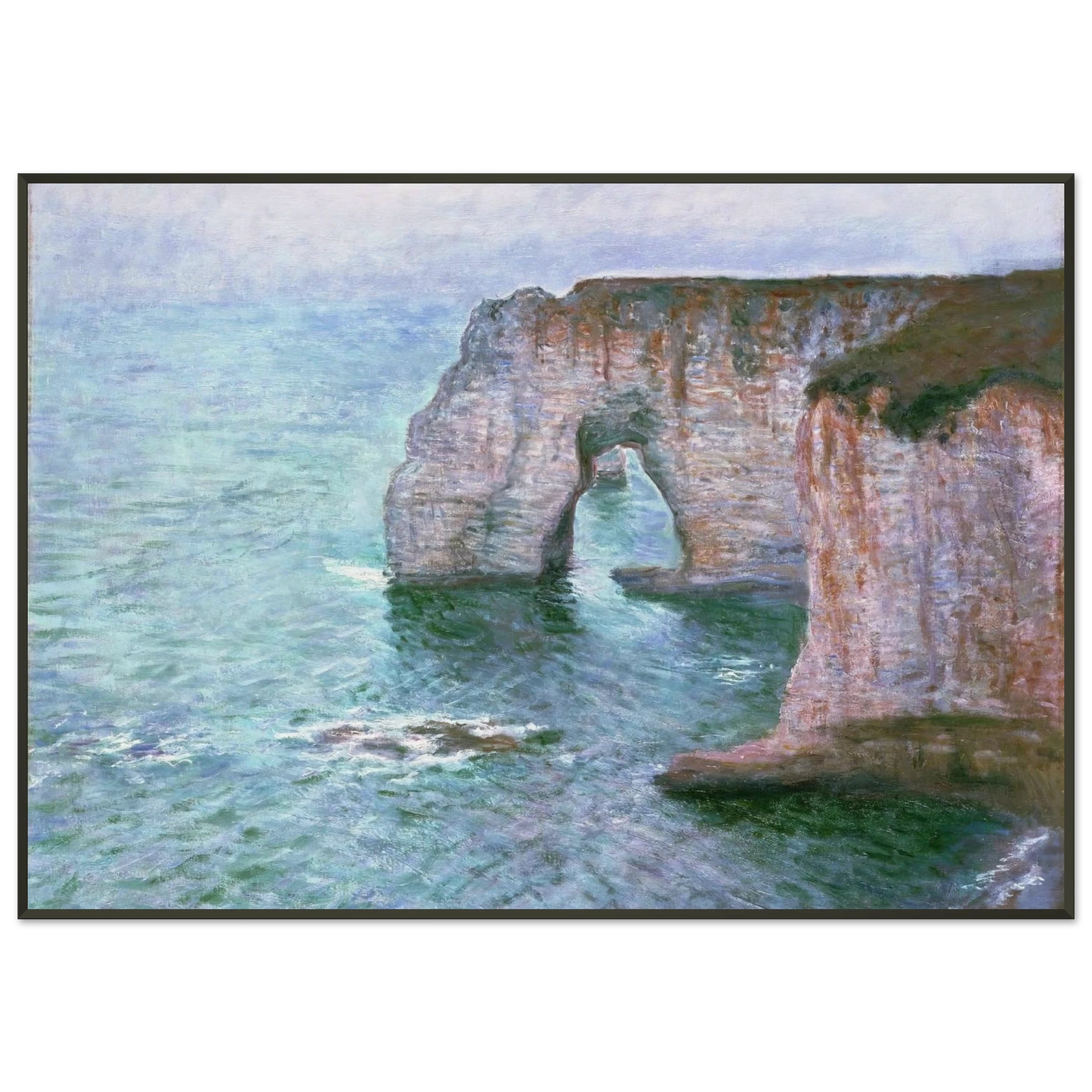 claude monet The Manneport Seen from the East Framed Art Print - Aluminum Frame - 21x29.7 cm / 8x12"