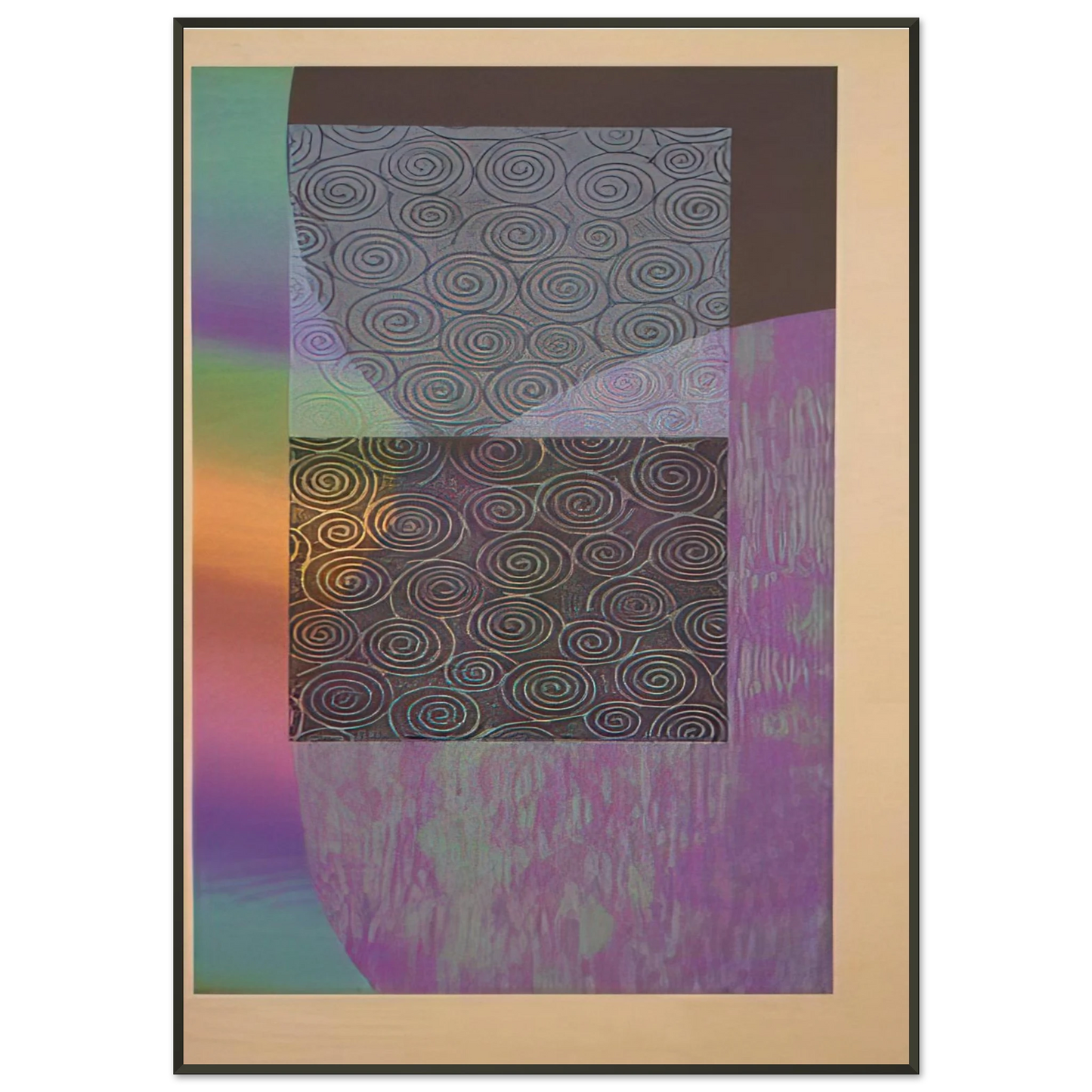 Sam Gilliam Recitals Framed Art Print - Aluminum Frame - 21x29.7 cm / 8x12"