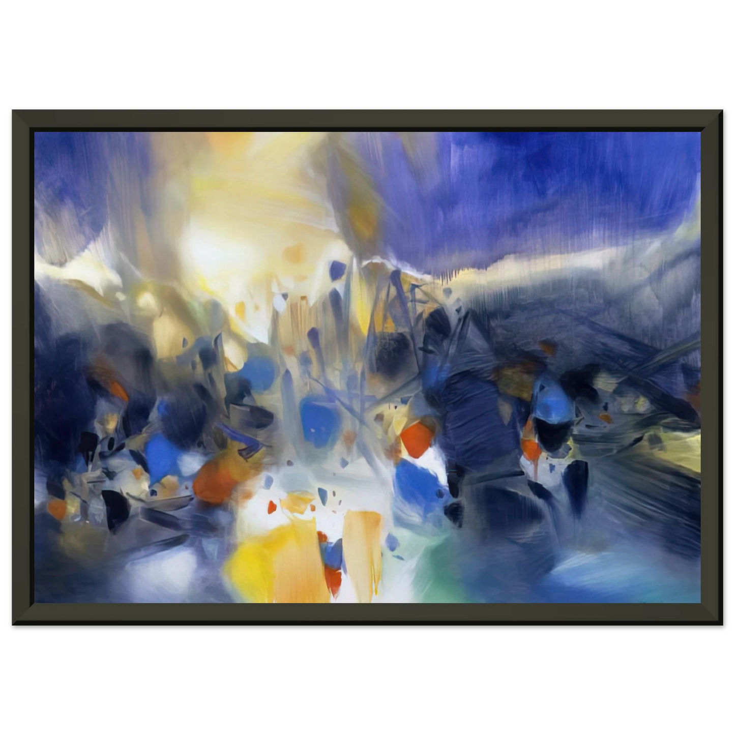 Chu teh Chun LA VIE QUI ANIME LES NUAGES 2006 Framed Art Print - Aluminum Frame - 40x50 cm / 16x20 inches