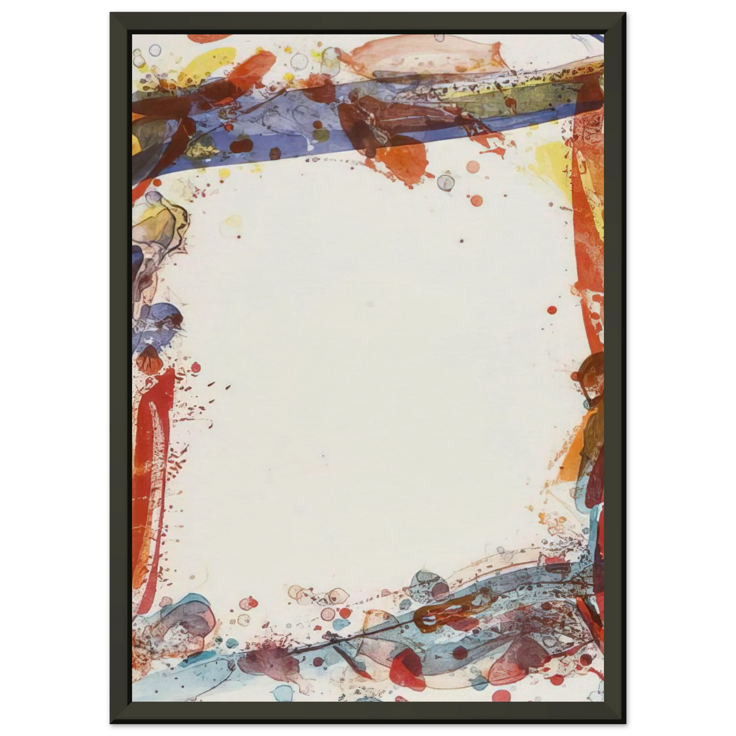 Sam Francis Veiled Sail Framed Art Print - Aluminum Frame - 70x100 cm / 28x40 inches