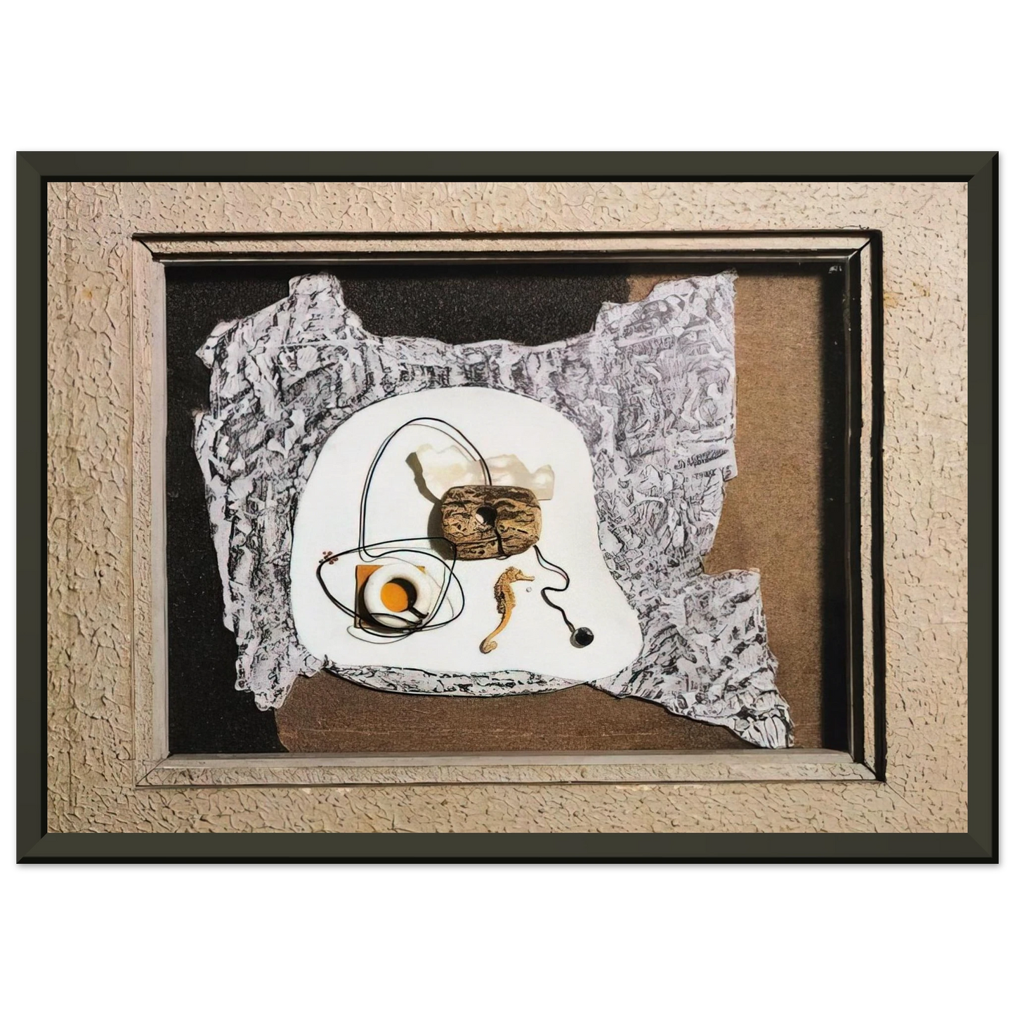 Enrico Prampolini STATO D ANIMO PLASTICO MARINO 1937 Framed Art Print - Aluminum Frame - 40x50 cm / 16x20 inches