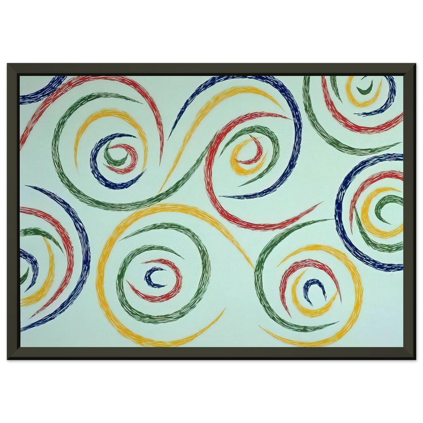 Piero Dorazio Cercles du Matin 1992 Framed Art Print - Aluminum Frame - 70x100 cm / 28x40 inches