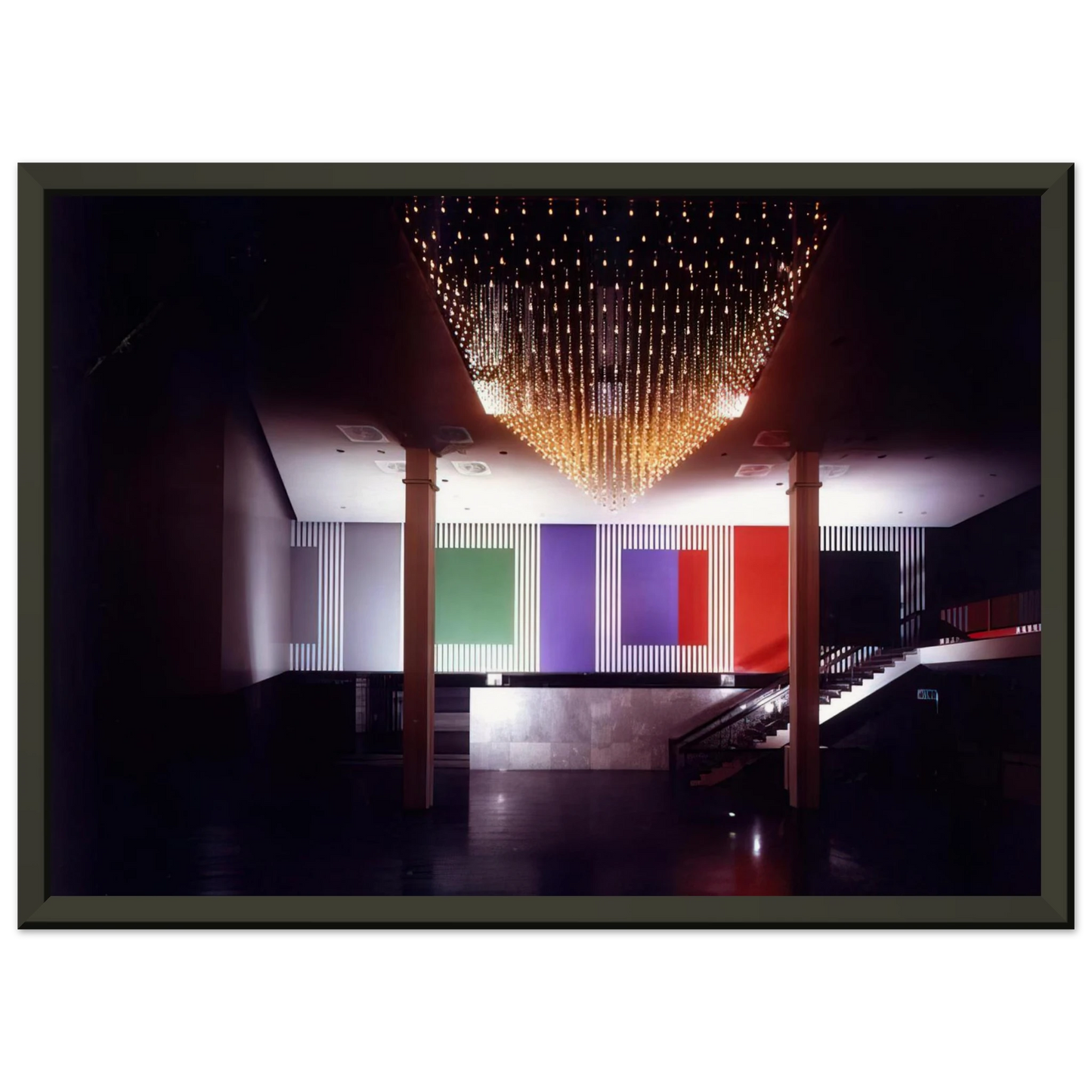 Daniel Buren Double Rhythm 1991 Framed Art Print - Aluminum Frame - 40x50 cm / 16x20 inches