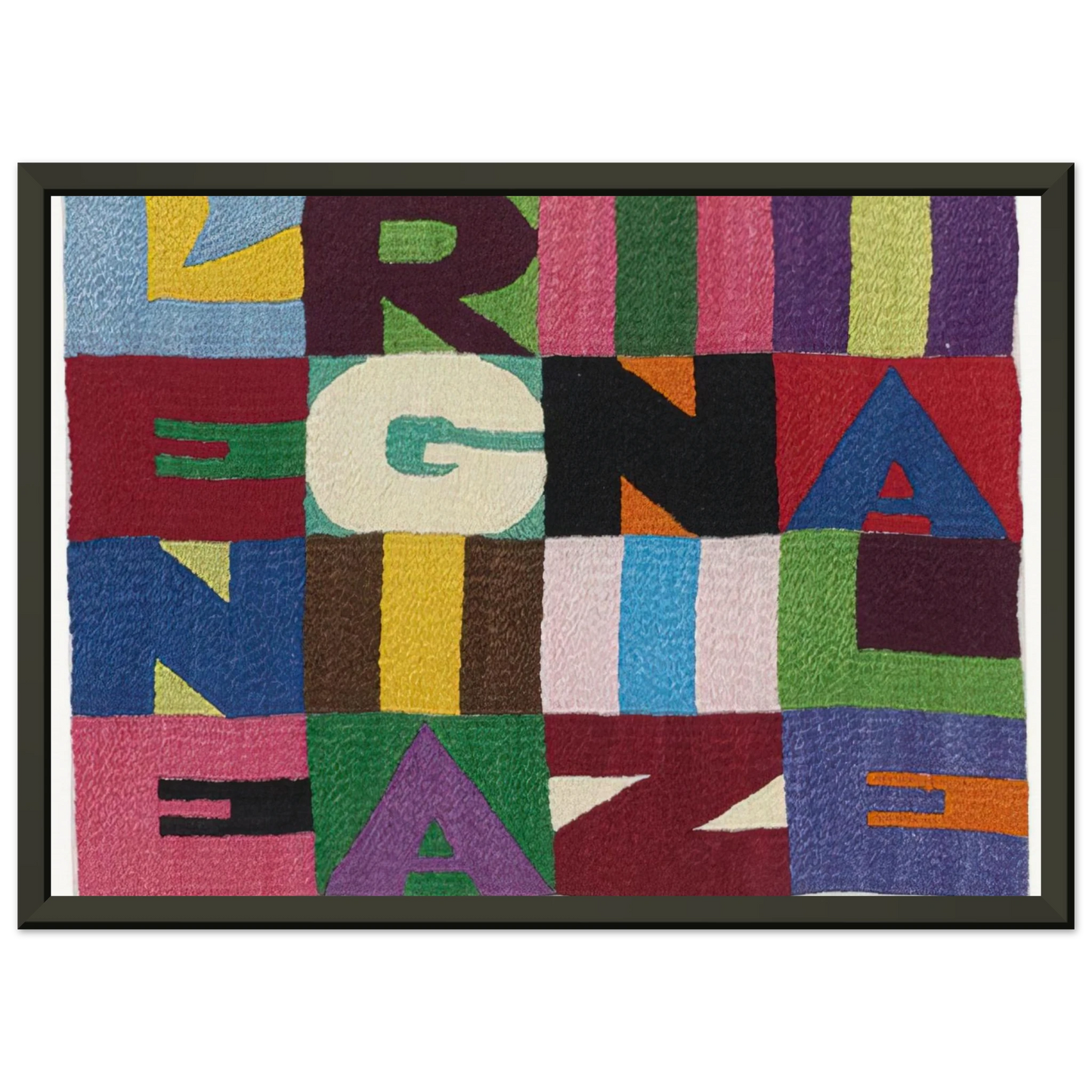 Alighiero Boetti L ENERGIA INIZIALE 1989 Framed Art Print - Aluminum Frame - 40x50 cm / 16x20 inches