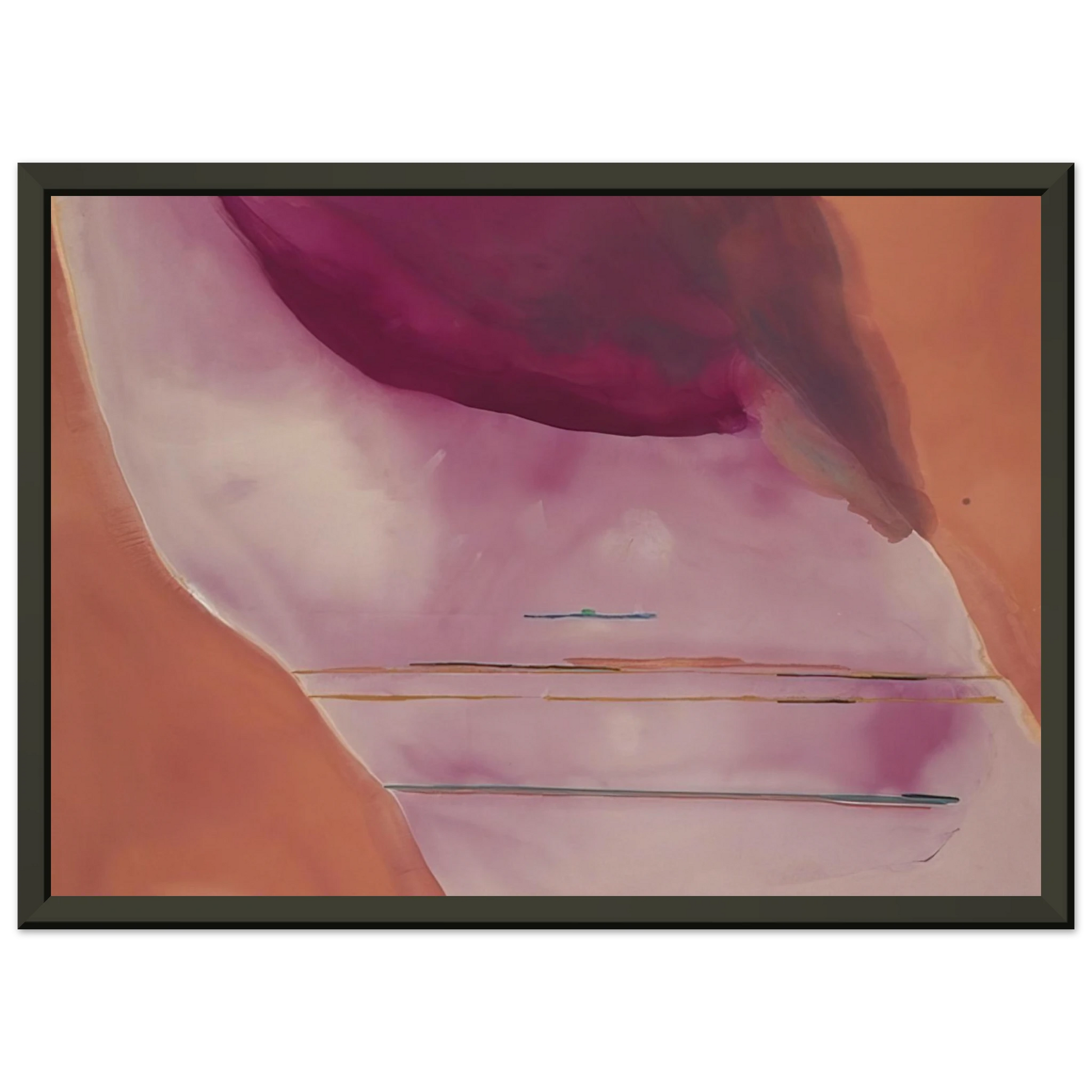 Helen Frankenthaler  Pendulum  1972 Framed Art Print  - Aluminum Frame - 60x80 cm / 24x32 inches
