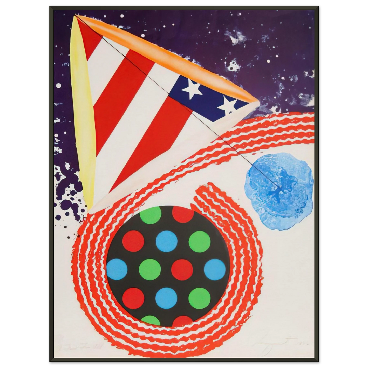 James Rosenquist A Free for All Framed Art Print - Aluminum Frame - 40x50 cm / 16x20 inches