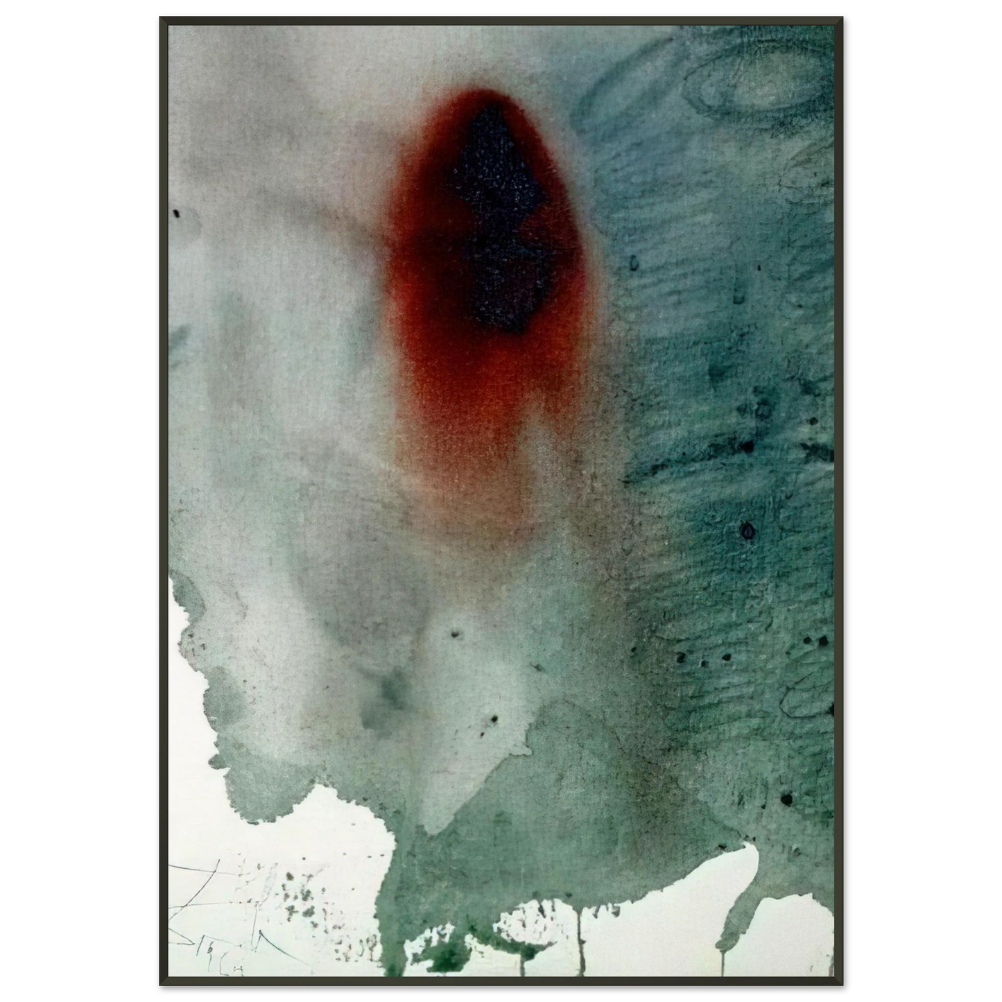 Salvador Dali EMISSA VOCE MAGNA EXPIRAVIT MARK 15 37 1967 Framed Art Print - Aluminum Frame - 21x29.7 cm / 8x12"