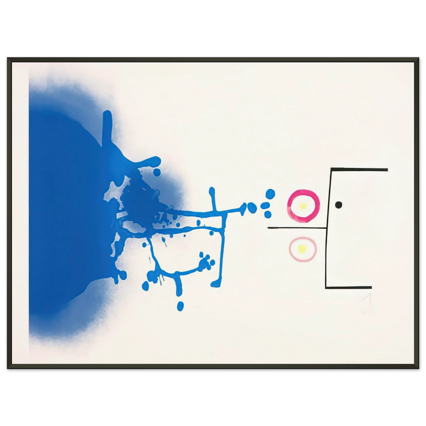 Victor Pasmore Sun and Sky 1979 Framed Art Print - Aluminum Frame - 40x50 cm / 16x20 inches