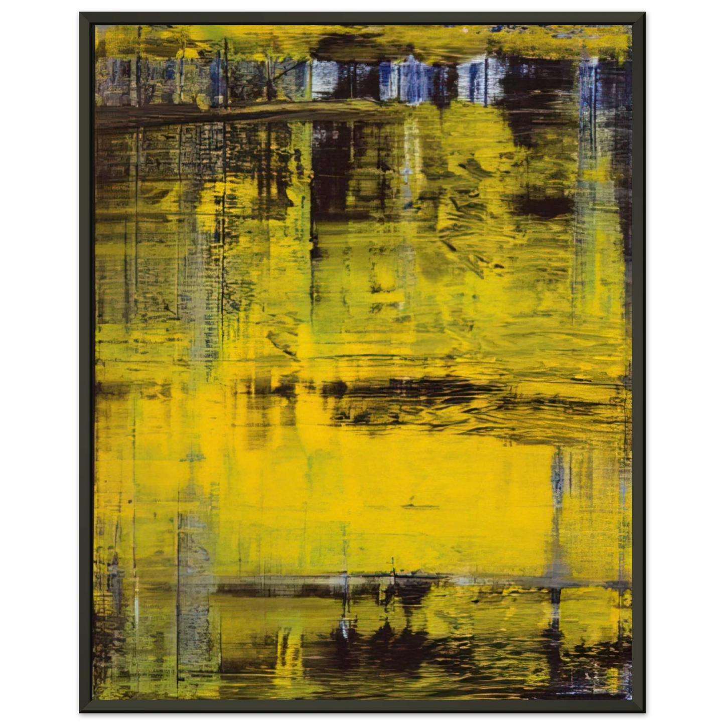 Gerhard Richter ABSTRACT PAINTING NO 809 3 Framed Art Print - Aluminum Frame - 60x80 cm / 24x32 inches