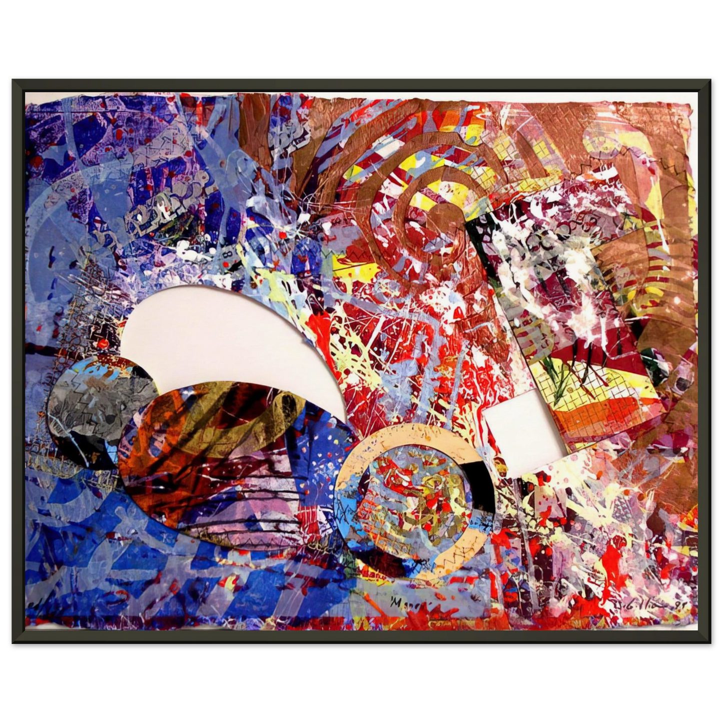 Sam Gilliam Manet I Framed Art Print - Aluminum Frame - 40x50 cm / 16x20 inches