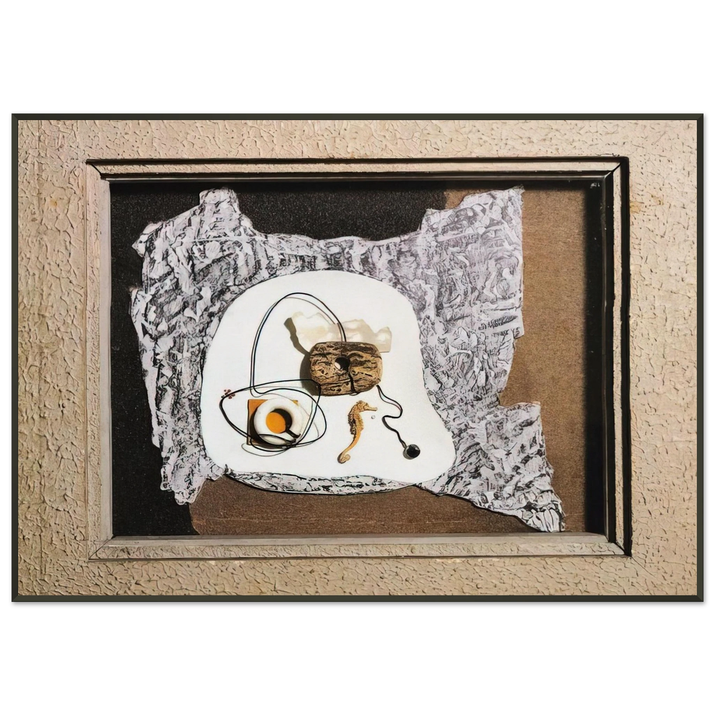 Enrico Prampolini STATO D ANIMO PLASTICO MARINO 1937 Framed Art Print - Aluminum Frame - 21x29.7 cm / 8x12"