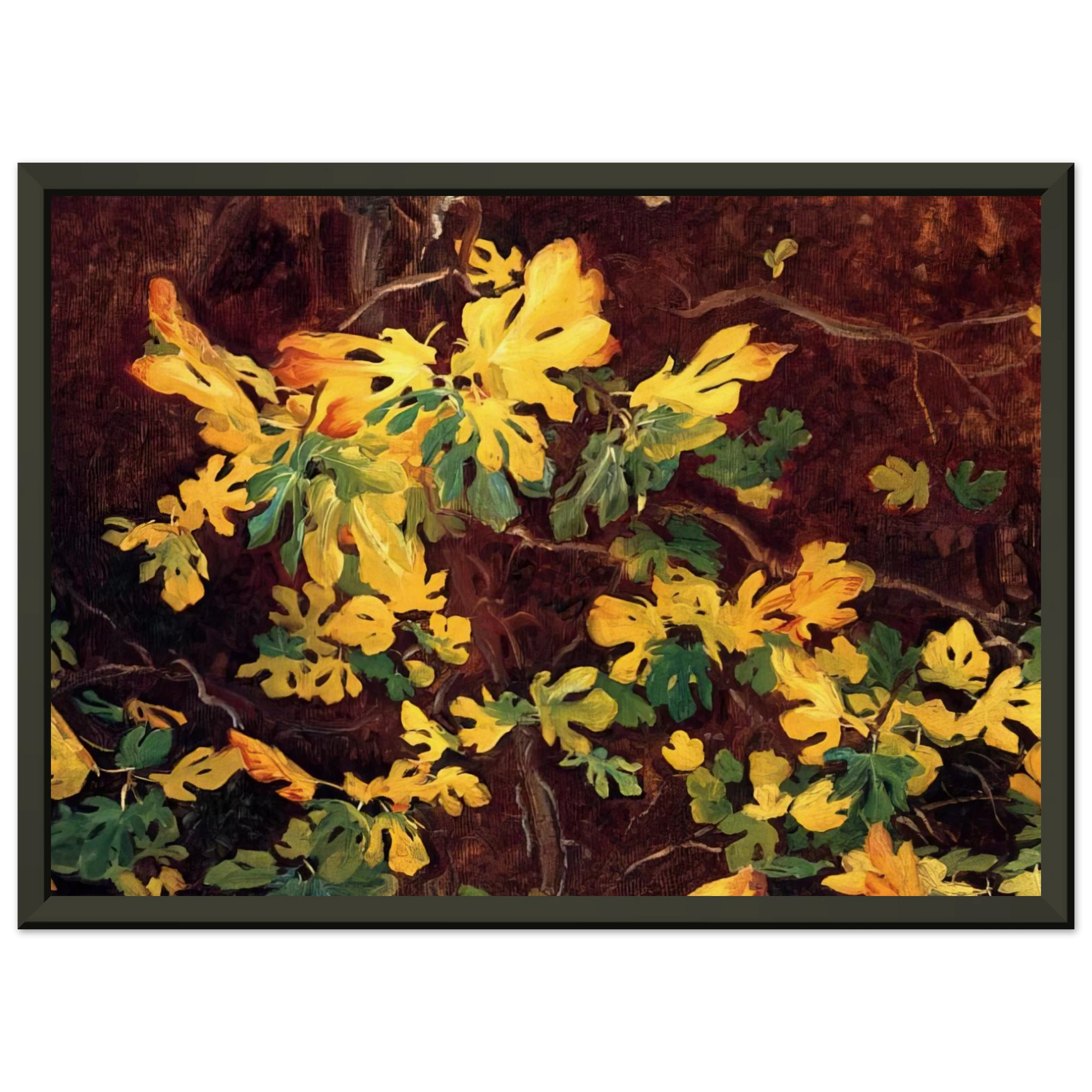 John Singer Sargent  Study of a Fig Tree Framed Art Print  - Aluminum Frame - 60x80 cm / 24x32 inches