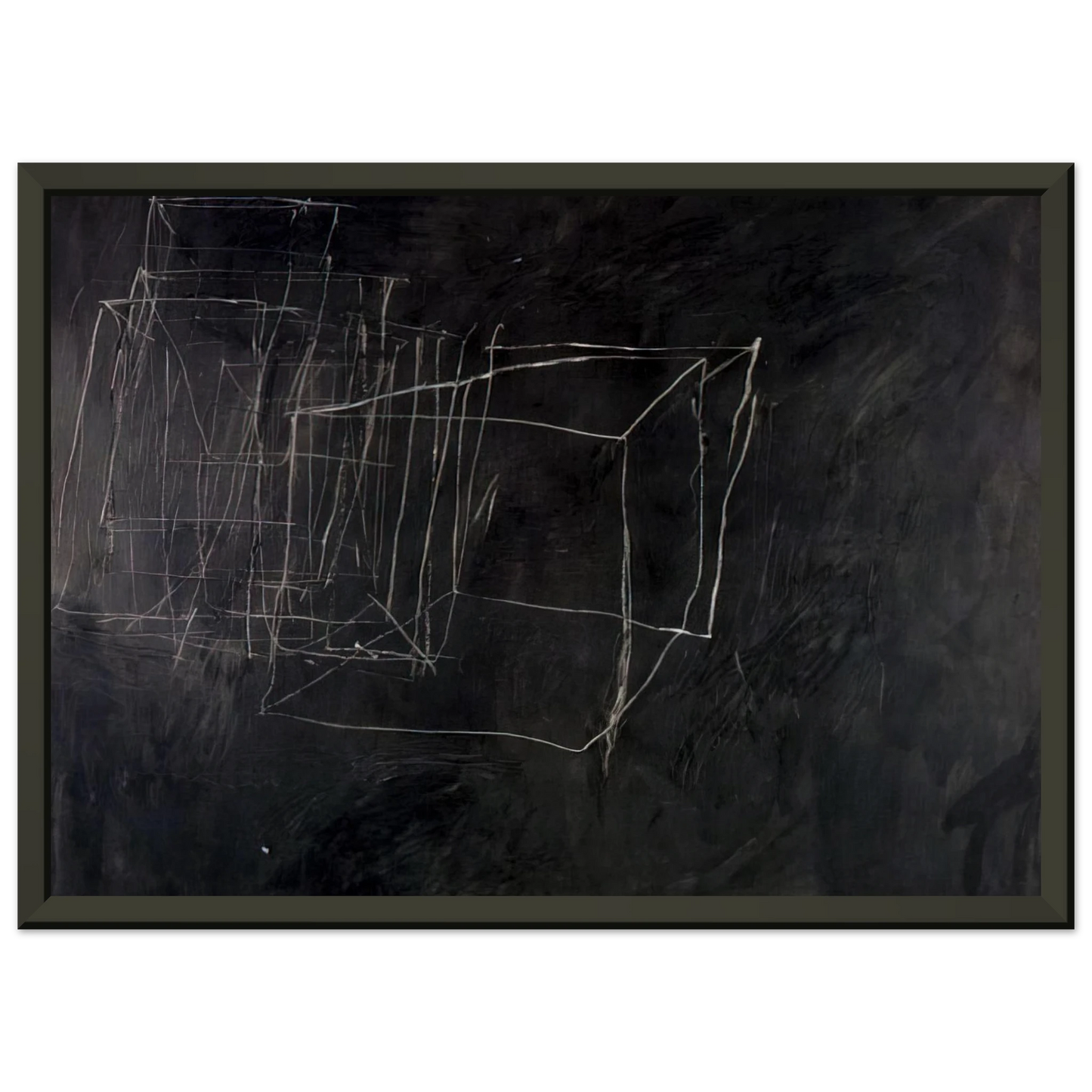 Cy Twombly Night Watch Framed Art Print - Aluminum Frame - 40x50 cm / 16x20 inches