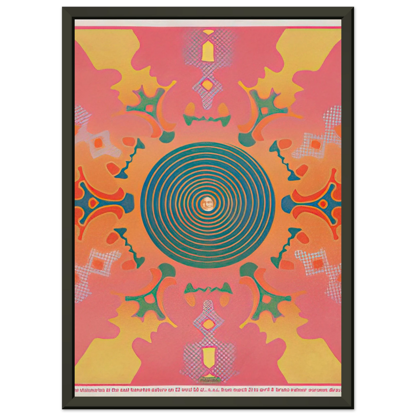 Peter Max THE VISIONARIES AT THE EAST HAMPTON GALLERY 1967 Framed Art Print - Aluminum Frame - 60x80 cm / 24x32 inches