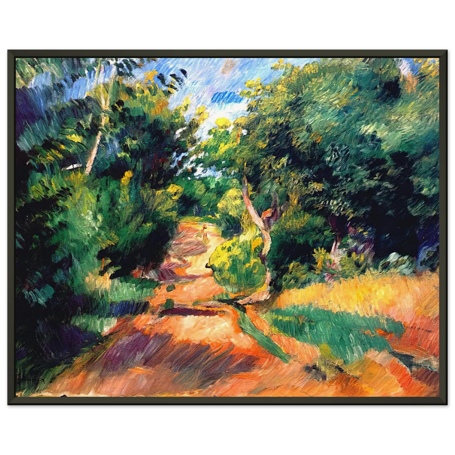 PierreAuguste Renoir Landscape Near Varengeville Framed Art Print - Aluminum Frame - 60x80 cm / 24x32 inches