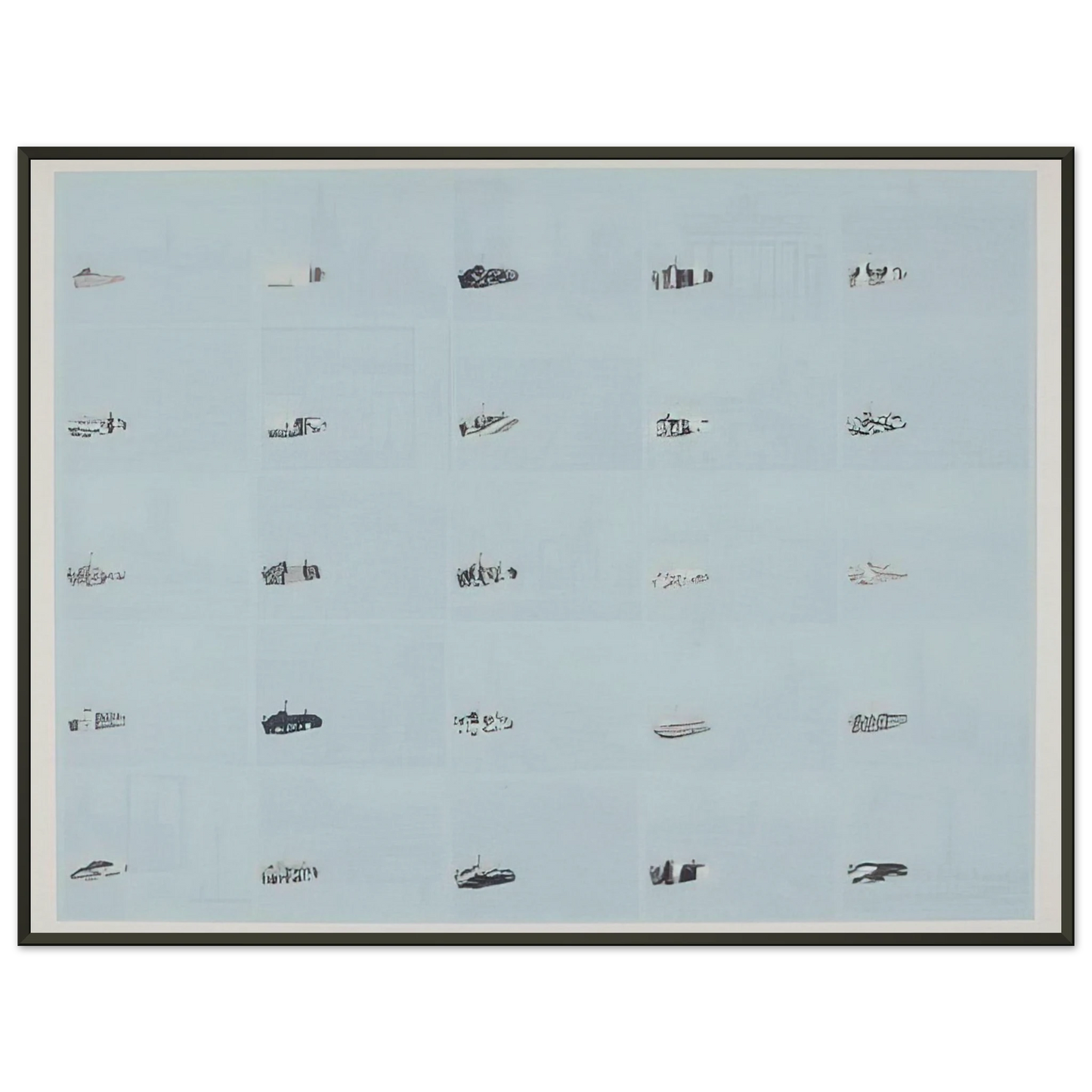 Dieter Roth Dusseldorf 1970 Framed Art Print - Aluminum Frame - 40x50 cm / 16x20 inches