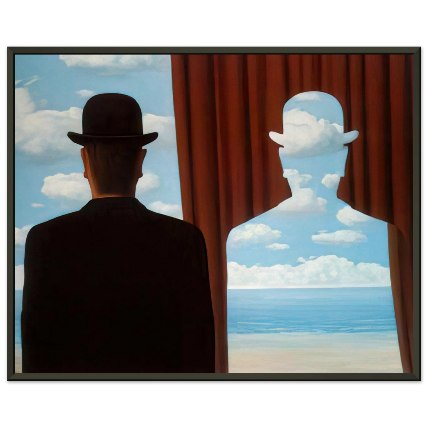 Rene Magritte DECALCOMANIA 1966 Framed Art Print - Aluminum Frame - 40x50 cm / 16x20 inches