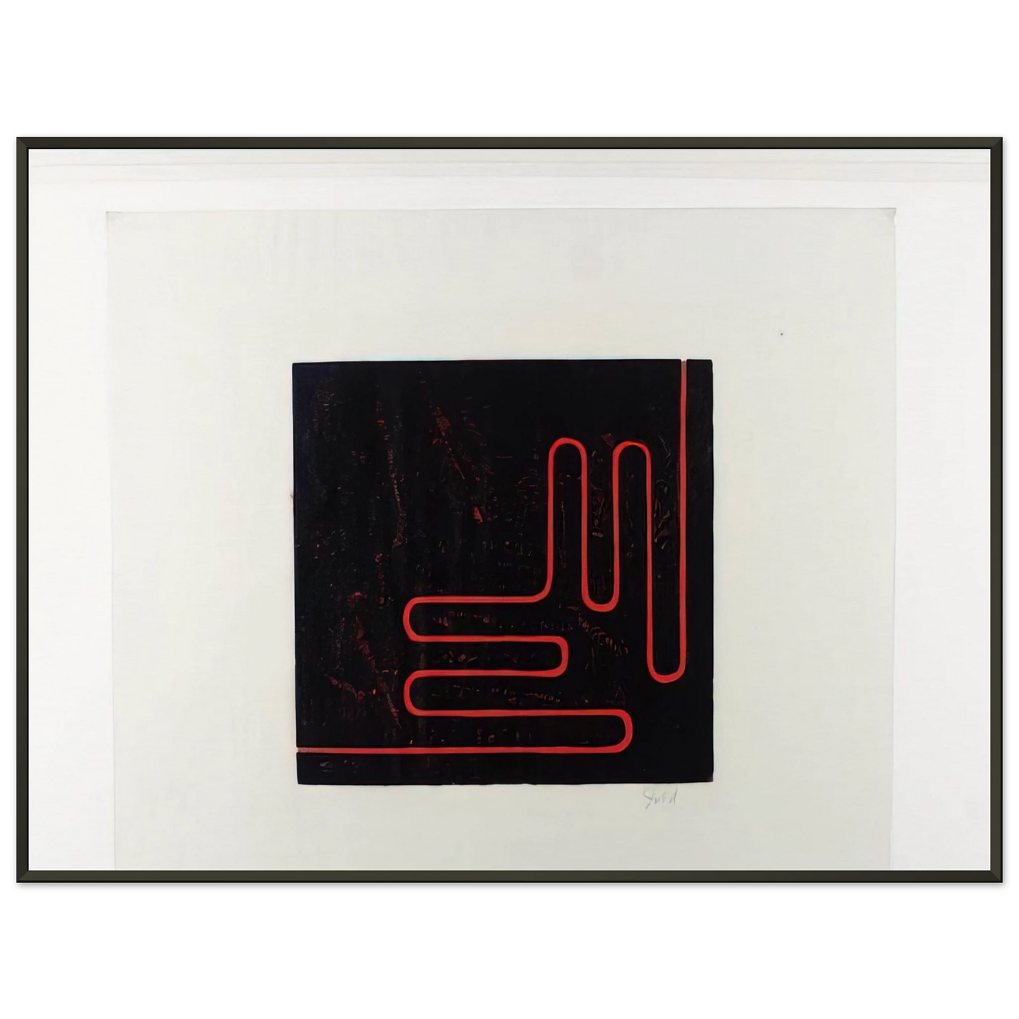 Donald Judd Untitled Print 1978 Framed Art Print - Aluminum Frame - 40x50 cm / 16x20 inches