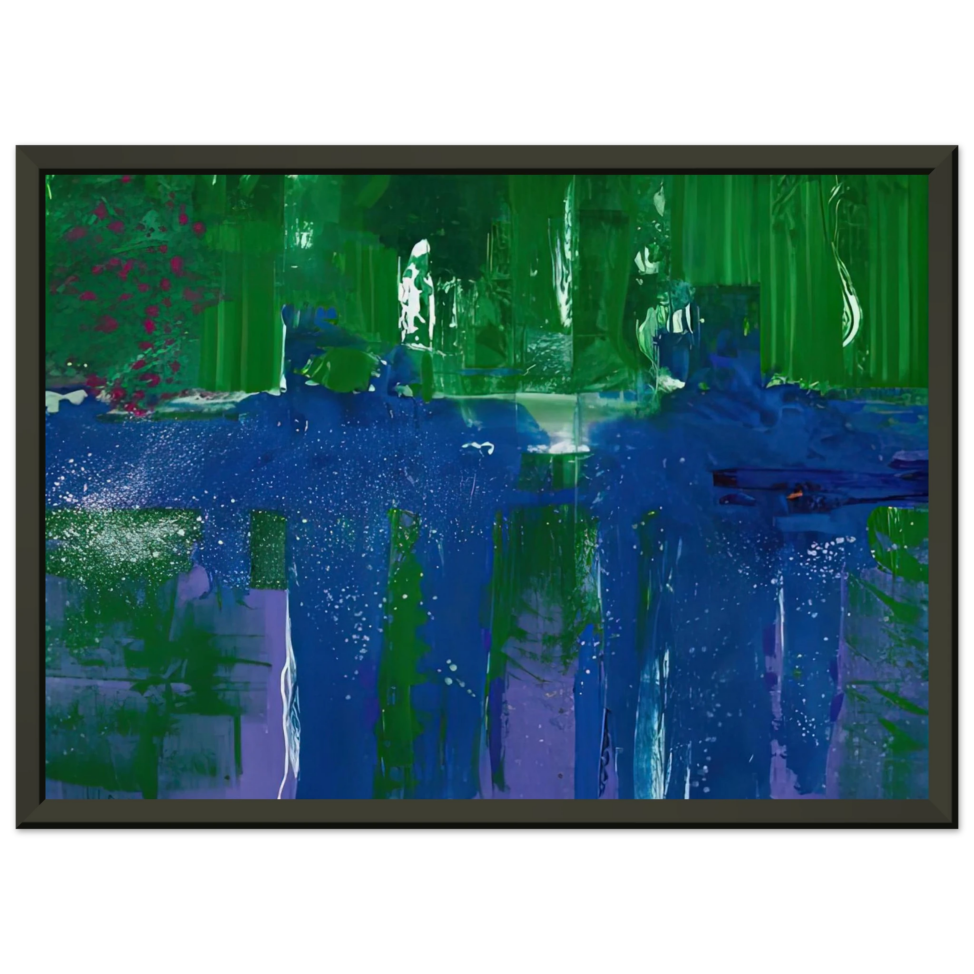 Helen Frankenthaler  Grotto 1990 Framed Art Print  - Aluminum Frame - 40x50 cm / 16x20 inches