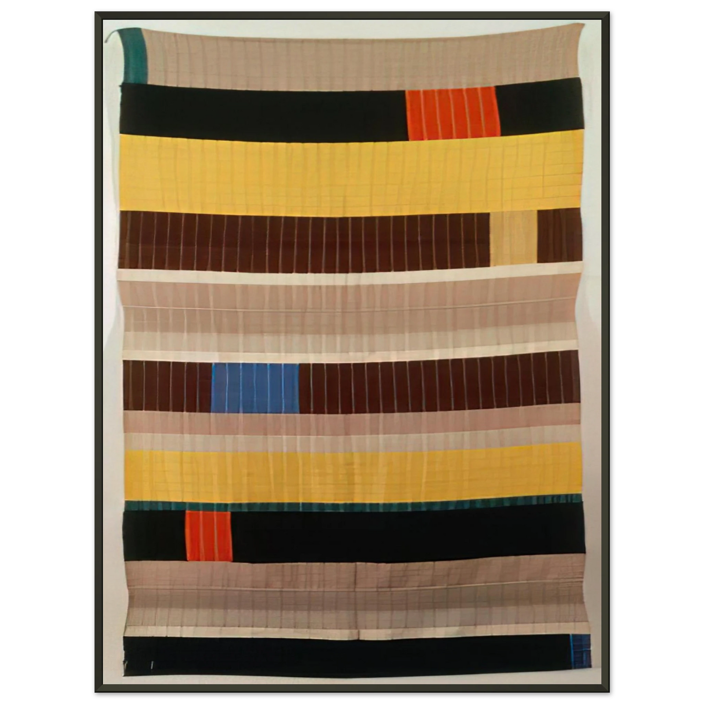 Anni Albers WALL HANGING 1925 1 Framed Art Print - Aluminum Frame - 40x50 cm / 16x20 inches