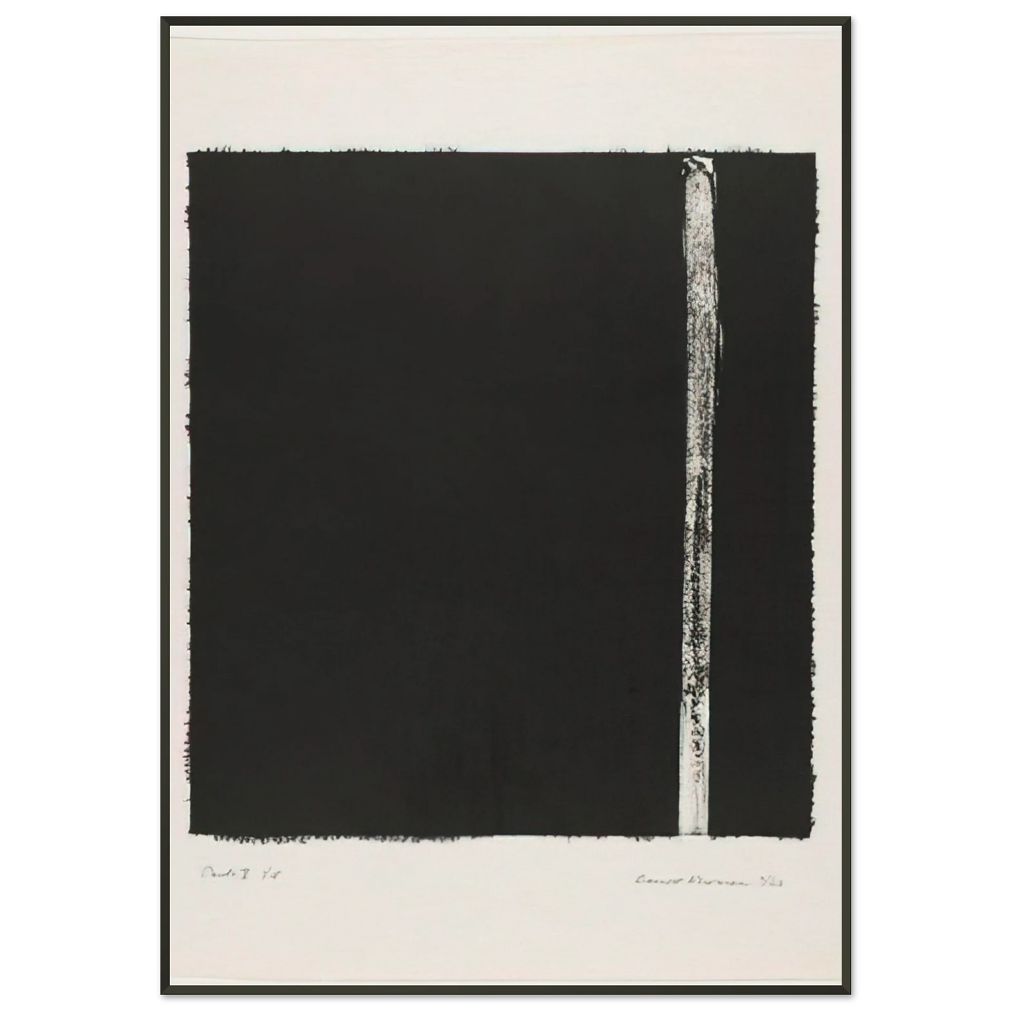 Barnett Newman Canto V Framed Art Print - Aluminum Frame - 21x29.7 cm / 8x12"