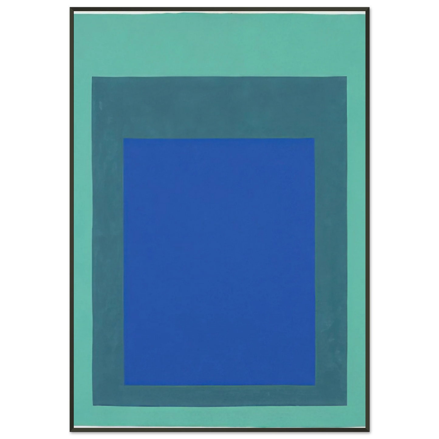 Josef Albers HOMAGE TO THE SQUARE 1976 Framed Art Print - Aluminum Frame - 21x29.7 cm / 8x12"