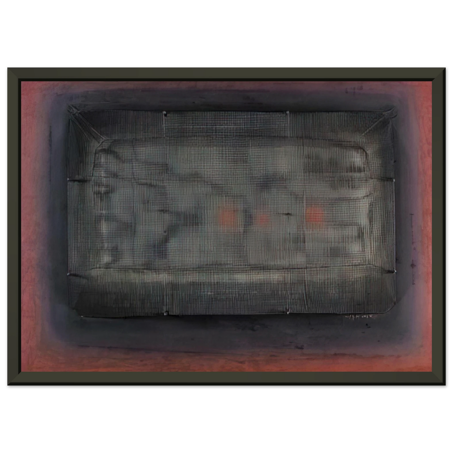 Manuel Rivera Espejismo Art Informel Framed Art Print - Aluminum Frame - 60x80 cm / 24x32 inches