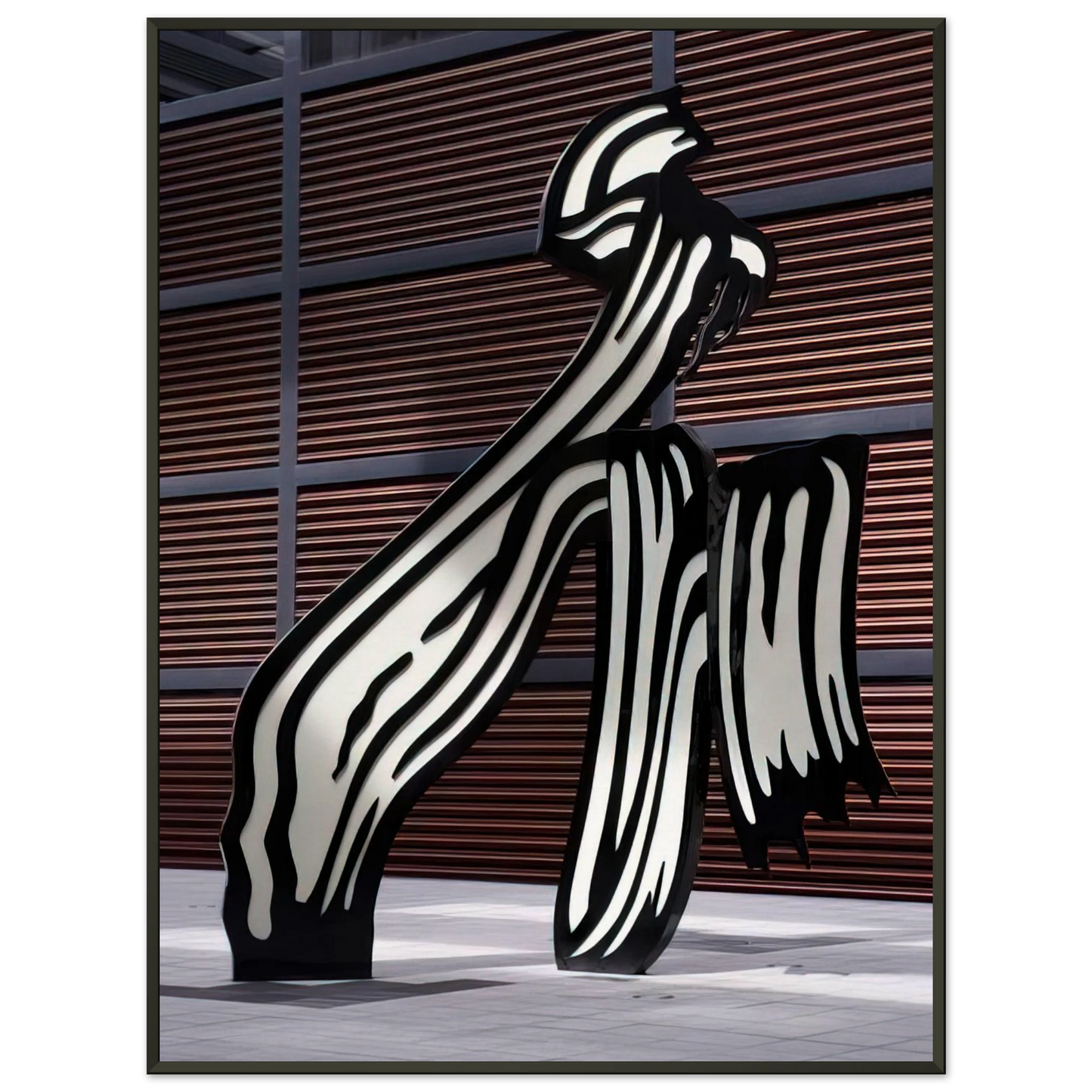 Roy Lichtenstein BRUSHSTROKE 1996 Framed Art Print - Aluminum Frame - 60x80 cm / 24x32 inches