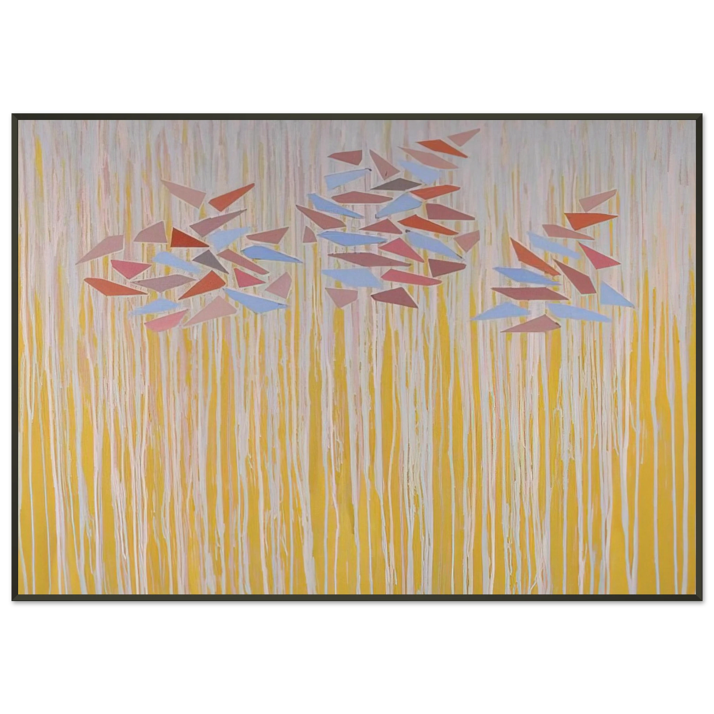 Robert Goodnough Varicolor gold 1976 Framed Art Print - Aluminum Frame - 21x29.7 cm / 8x12"
