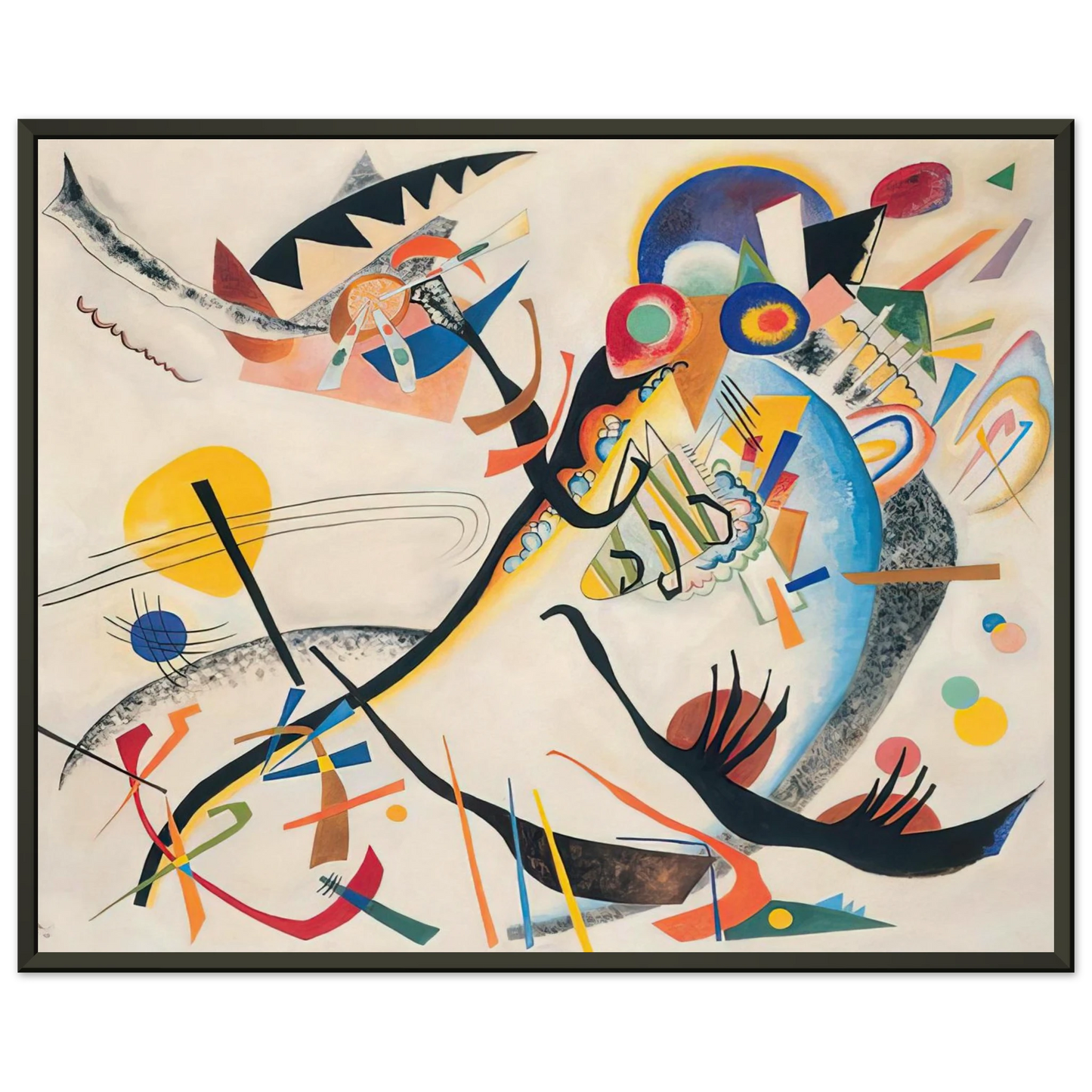 Wassily Kandinsky  NOTDETECTED189361 Framed Art Print  - Aluminum Frame - 40x50 cm / 16x20 inches