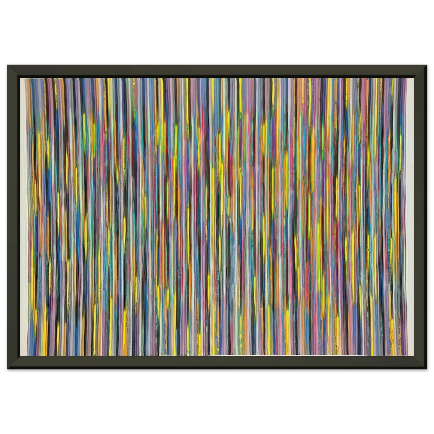 Gene Davis Joy Ride 1981 Framed Art Print - Aluminum Frame - 40x50 cm / 16x20 inches