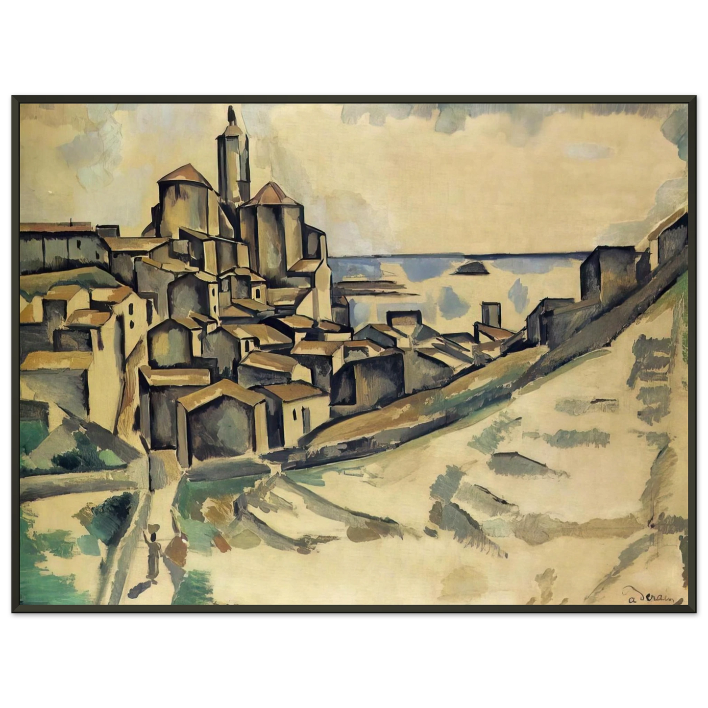 Andre Derain LANDSCAPE AT CADAQUES Framed Art Print - Aluminum Frame - 60x80 cm / 24x32 inches