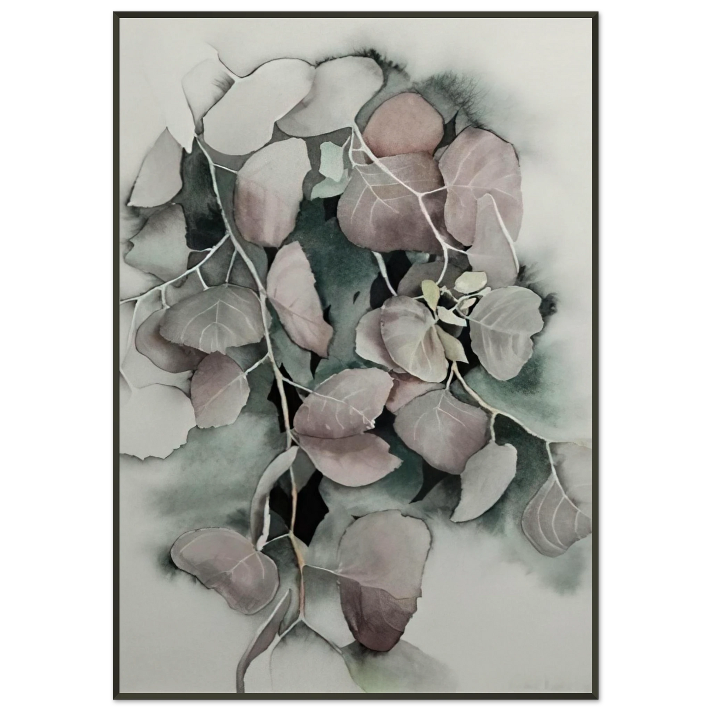 Eyvind Earle  Autumn Leaves Framed Art Print  - Aluminum Frame - 21x29.7 cm / 8x12"