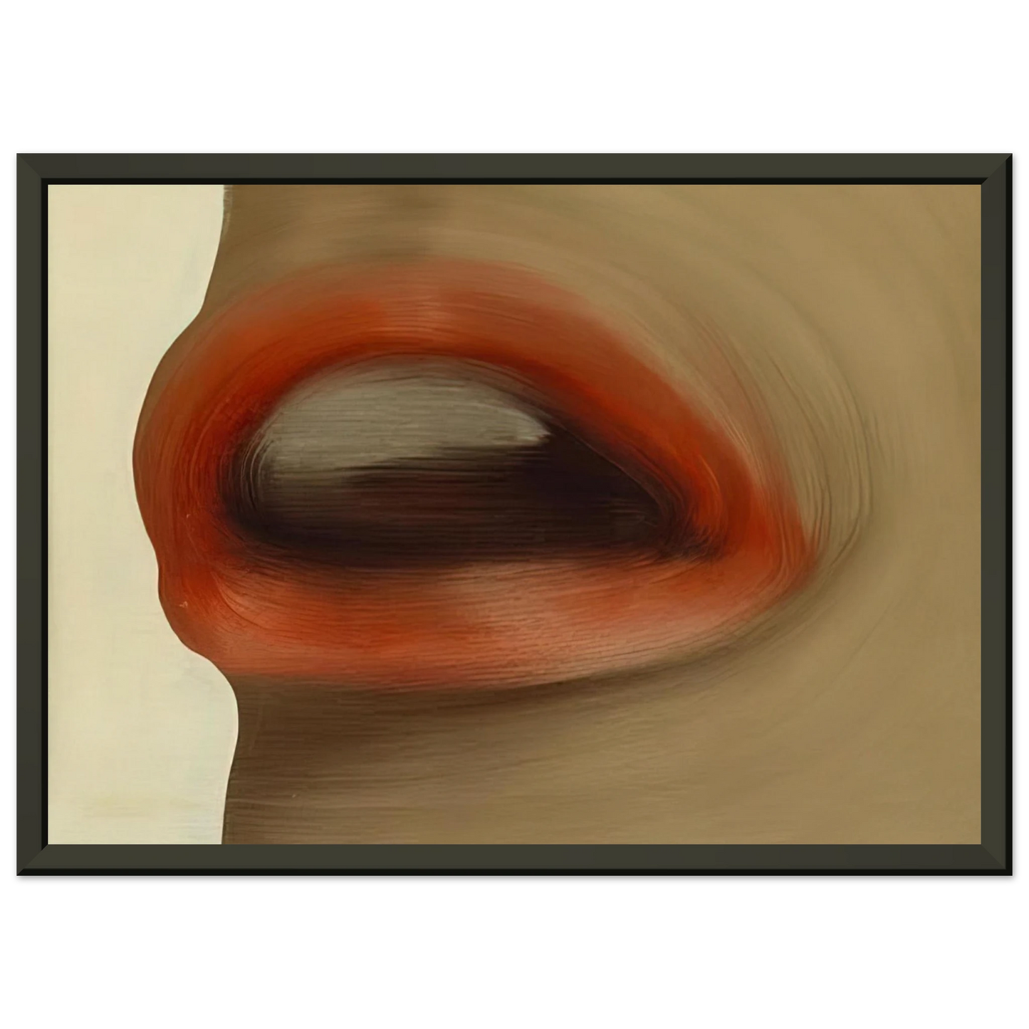 Gerhard Richter MUND MOUTH BRIGITTE BARDOT S LIPS 1963 Framed Art Print - Aluminum Frame - 40x50 cm / 16x20 inches