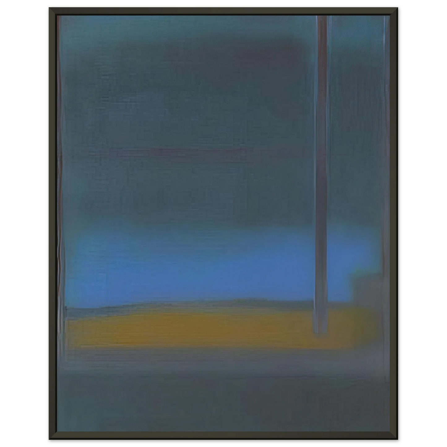 Esteban Vicente ONE DAY 1976 Framed Art Print - Aluminum Frame - 60x80 cm / 24x32 inches