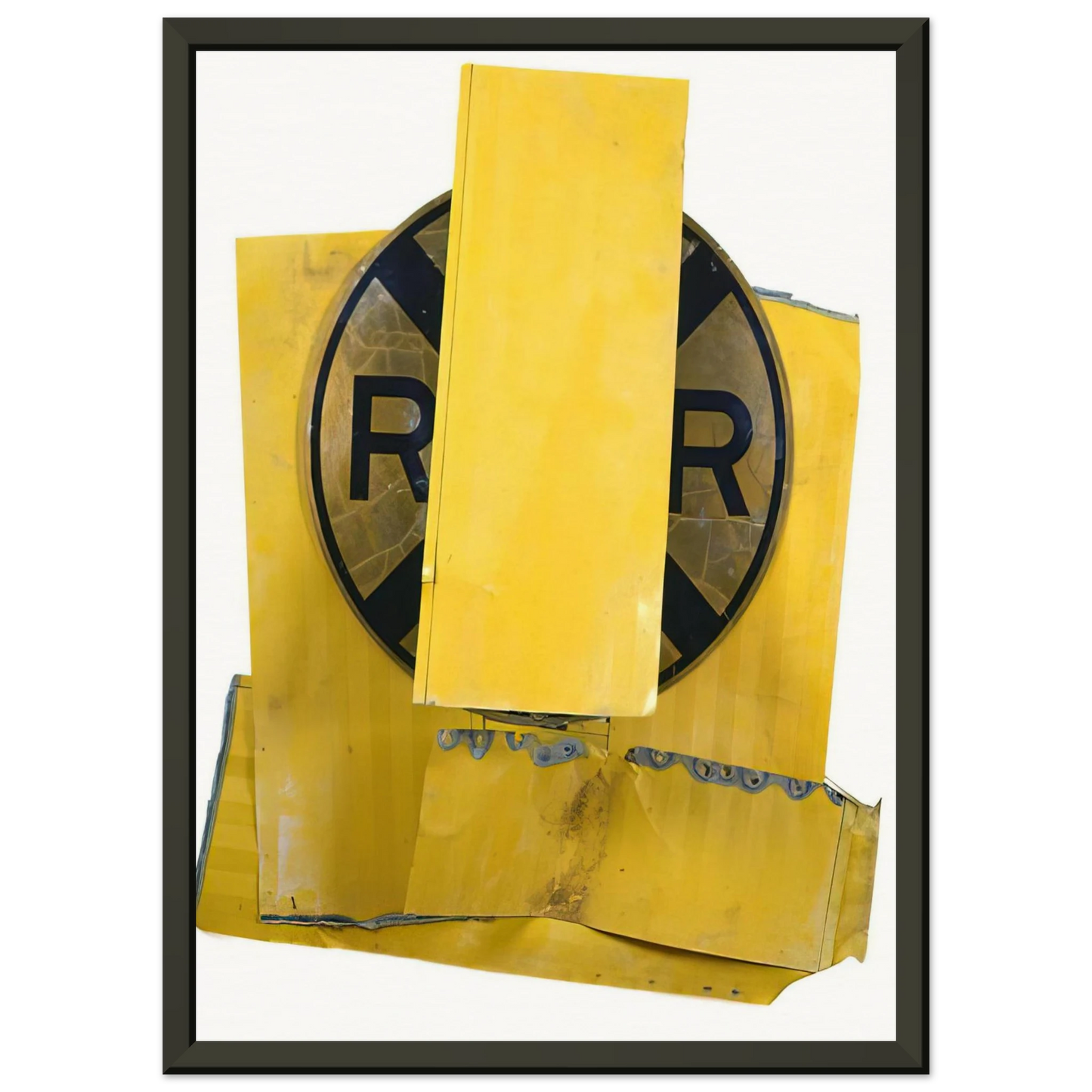 Robert Rauschenberg YELLOW VISOR GLUT 1989 Framed Art Print - Aluminum Frame - 60x80 cm / 24x32 inches