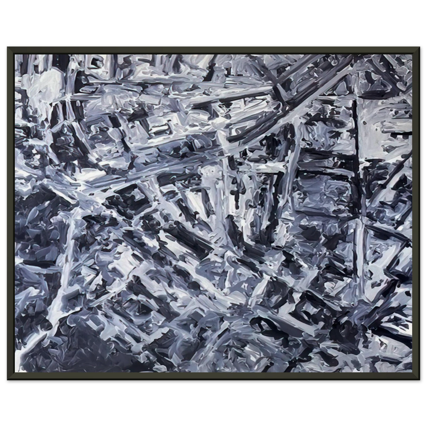 Gerhard Richter TOWNSCAPE PL 1970 0 Framed Art Print - Aluminum Frame - 40x50 cm / 16x20 inches