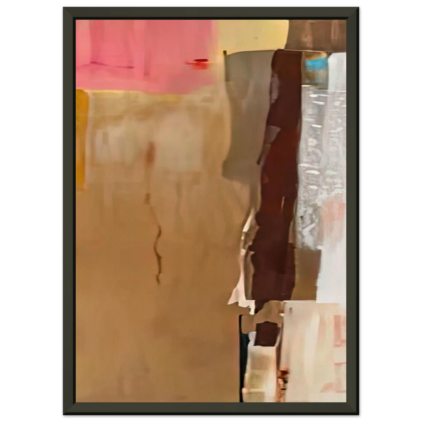 Helen Frankenthaler  Bistre I 1976 Framed Art Print  - Aluminum Frame - 40x50 cm / 16x20 inches