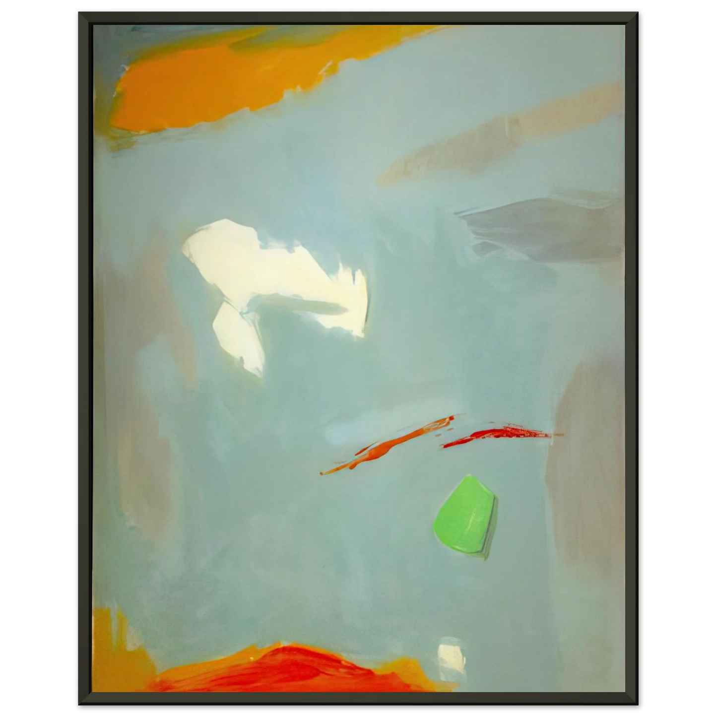 Esteban Vicente CANTO II 1995 Framed Art Print - Aluminum Frame - 40x50 cm / 16x20 inches