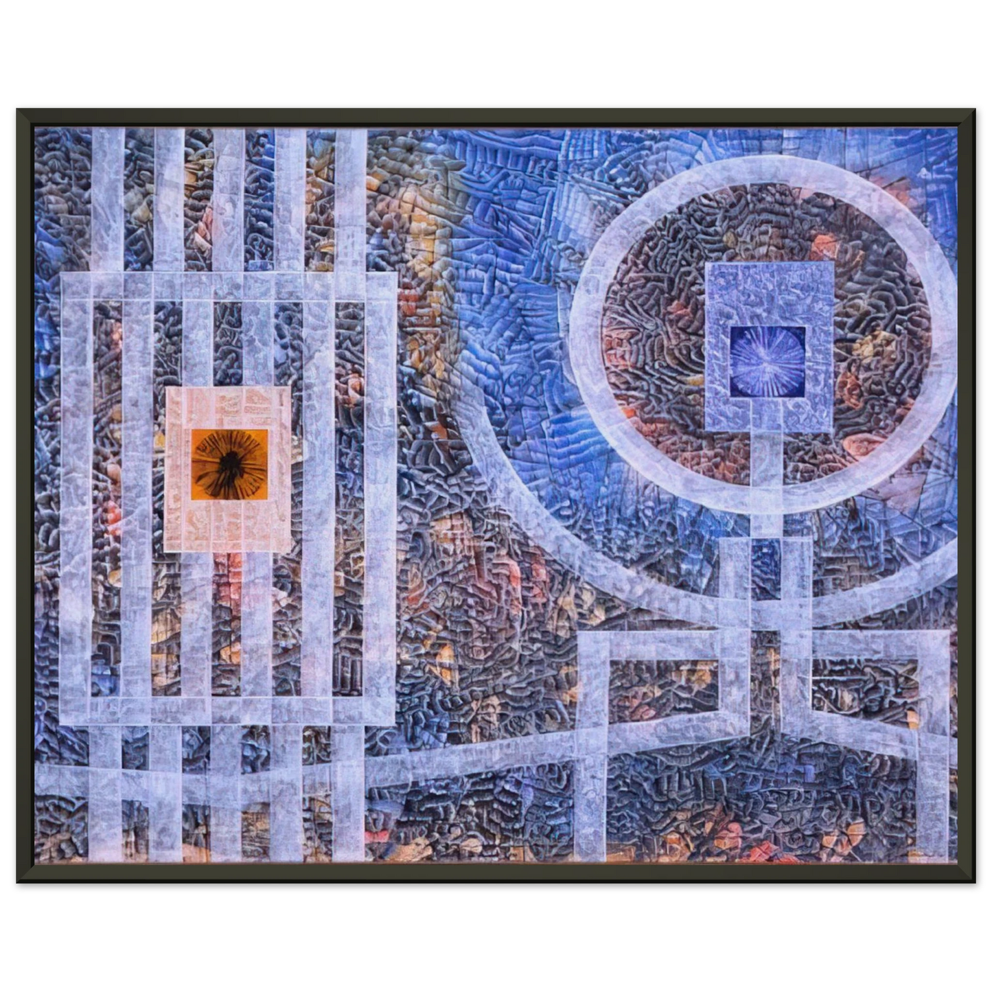Jimmy Ernst Exile 1974 Framed Art Print - Aluminum Frame - 70x100 cm / 28x40 inches