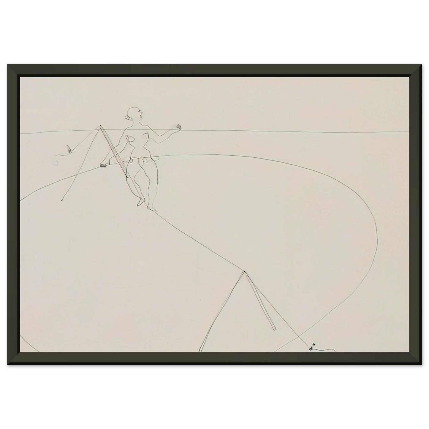 Alexander Calder TIGHTROPE WALKER 1932 Framed Art Print - Aluminum Frame - 40x50 cm / 16x20 inches