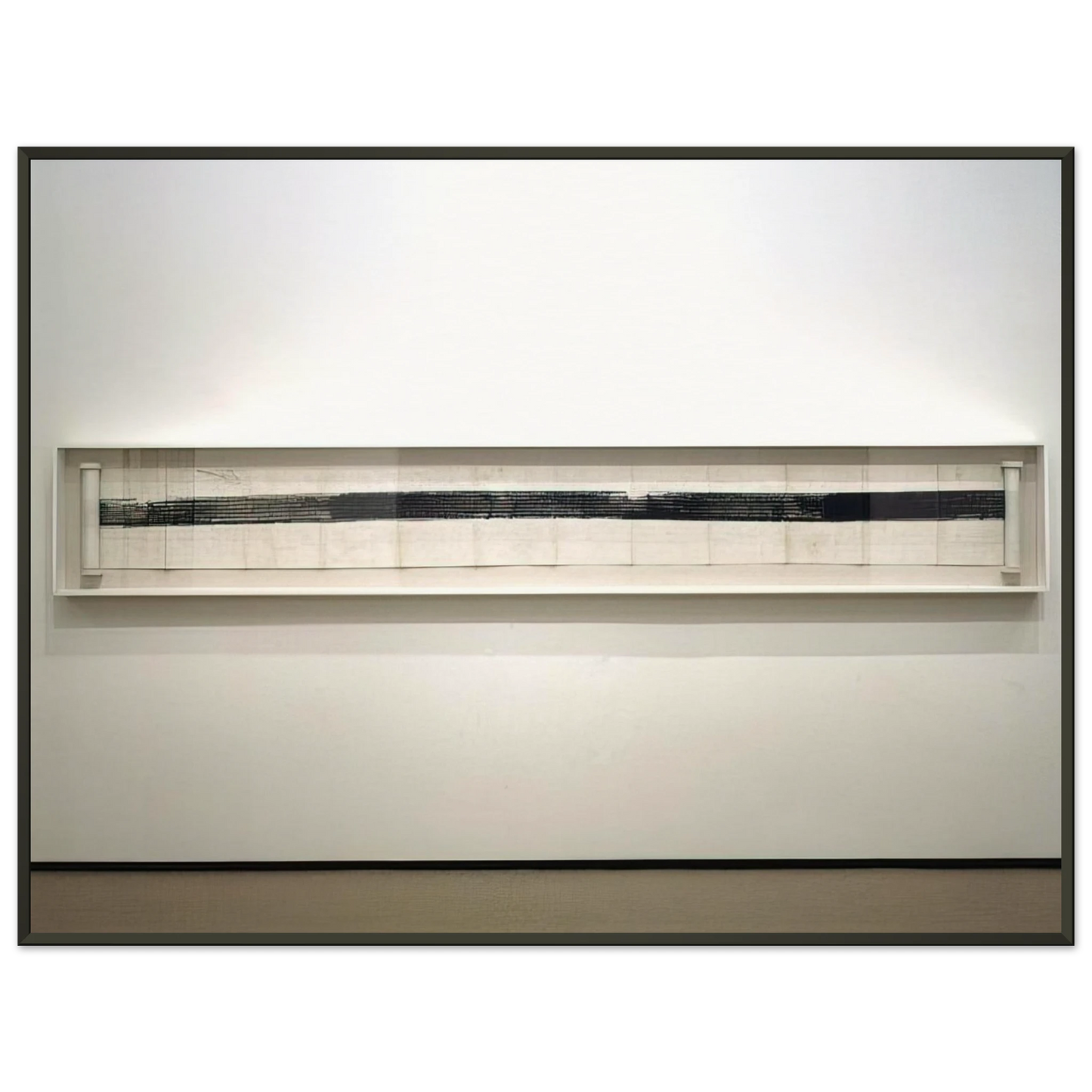 Robert Rauschenberg AUTOMOBILE TIRE PRINT 1953 Framed Art Print - Aluminum Frame - 70x100 cm / 28x40 inches