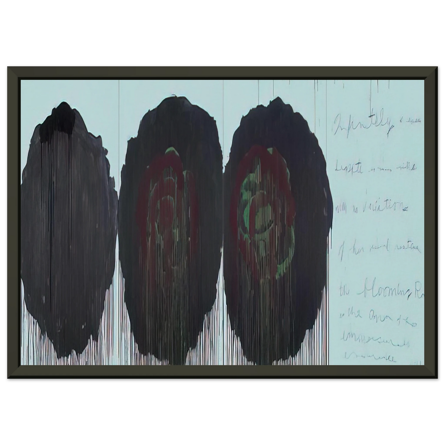 Cy Twombly The Rose V Framed Art Print - Aluminum Frame - 70x100 cm / 28x40 inches