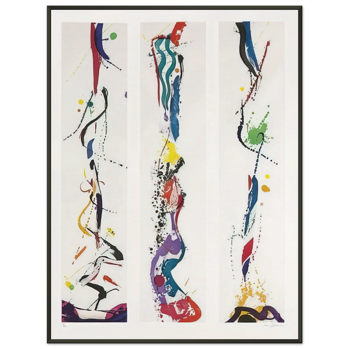 Sam Francis Untitled Lembark I92 Framed Art Print - Aluminum Frame - 70x100 cm / 28x40 inches