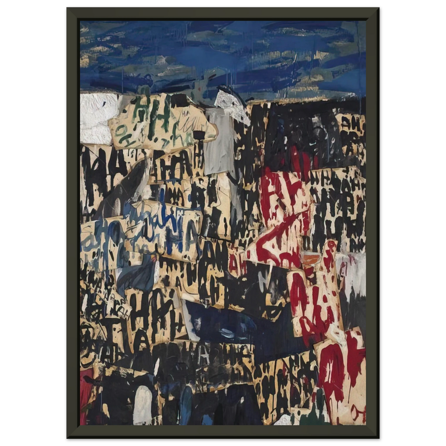 Allan Kaprow Allan Kaprow on the Legacy of Jackson Pollock Framed Art Print - Aluminum Frame - 40x50 cm / 16x20 inches