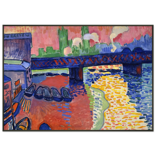Andre Derain  CHARING CROSS BRIDGE 1906 Framed Art Print  - Aluminum Frame - 21x29.7 cm / 8x12"
