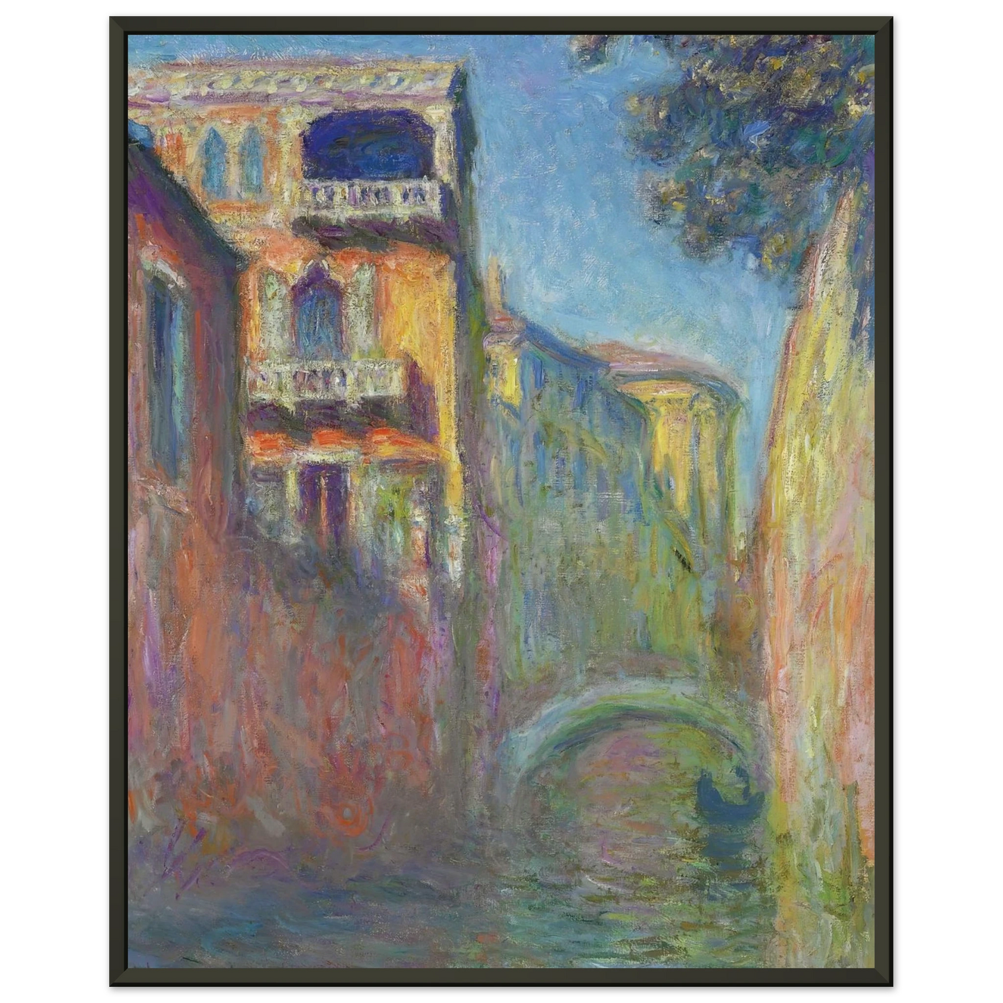 claude monet Venice Rio de Santa Salute Framed Art Print - Aluminum Frame - 40x50 cm / 16x20 inches